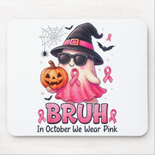 Alfombrilla De Ratón Bruh En Octubre Usamos Breas Fantasmas De Calabaza