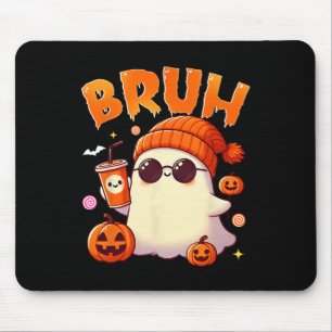 Alfombrilla De Ratón Bruh Ghost Halloween Trick O Trampa De Fantasma Cu
