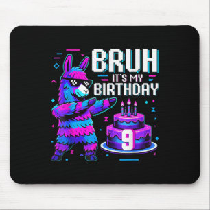 Alfombrilla De Ratón Bruh haciendo dabbing Es mi cumpleaños número 9 Ll