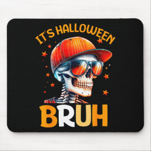 Alfombrilla De Ratón Bruh Halloween Niños Esqueleto de Halloween 