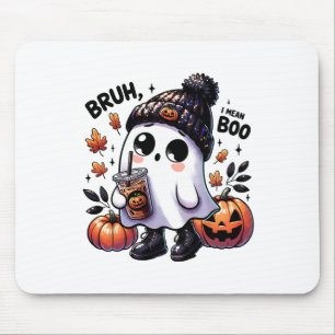 Alfombrilla De Ratón Bruh Me Refiero A Boo Gracioso Fantasma Jack O Lan