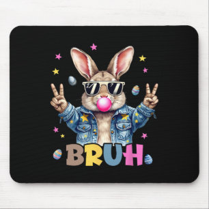 Alfombrilla De Ratón Bruh Meme Easter Day Gracioso Bunny Eggys Adolesce