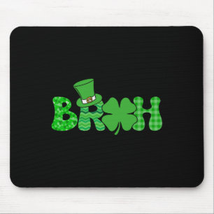 Alfombrilla De Ratón Bruh Meme Funny St Patricks Day Shamrock Irish