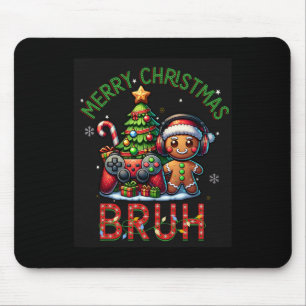 Alfombrilla De Ratón Bruh Navidades Juego de Video Gamer Feliz Navidad