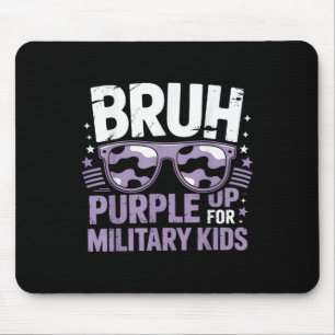 Alfombrilla De Ratón Bruh Purple Up Para Niños Militares Mo