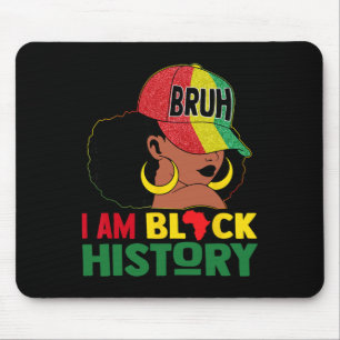 Alfombrilla De Ratón BruH Soy Mes de la Historia Negra Hombres Adolesce