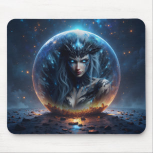 Alfombrilla De Ratón Bruja Cósmica – Nacida de la Esfera Estelar.