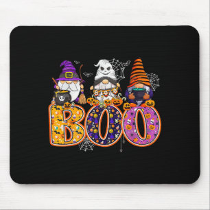 Alfombrilla De Ratón Bruja de Boo Divertida Calabazas Arañas Feliz Hall