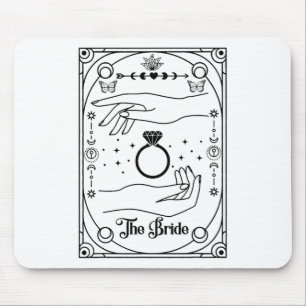 Alfombrilla De Ratón Bruja gótica novia coven tarot bachiller de Hallow