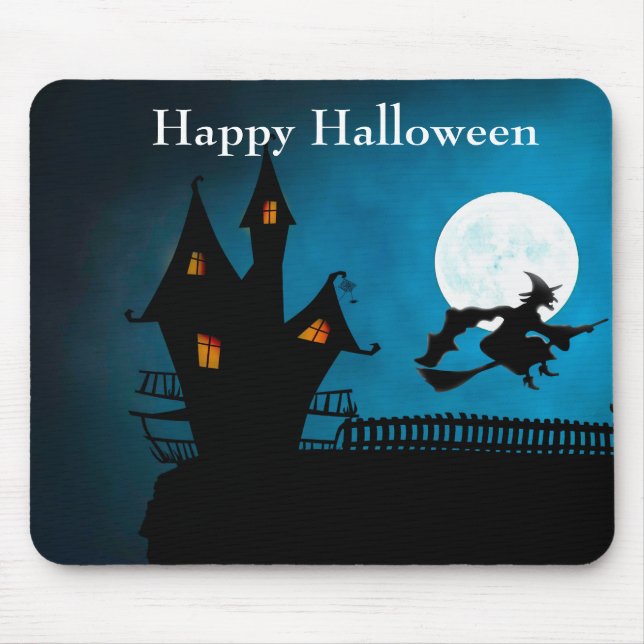Alfombrilla De Ratón Bruja voladora (Frente)