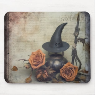 Alfombrilla De Ratón Brujería de Halloween vintage (8)