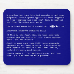 Alfombrilla De Ratón BSOD Mousepad