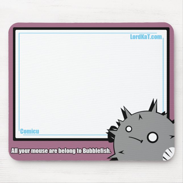 Alfombrilla De Ratón BubbleFishes Mousepad (Frente)