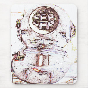 Alfombrilla De Ratón Buceador del mar profundo