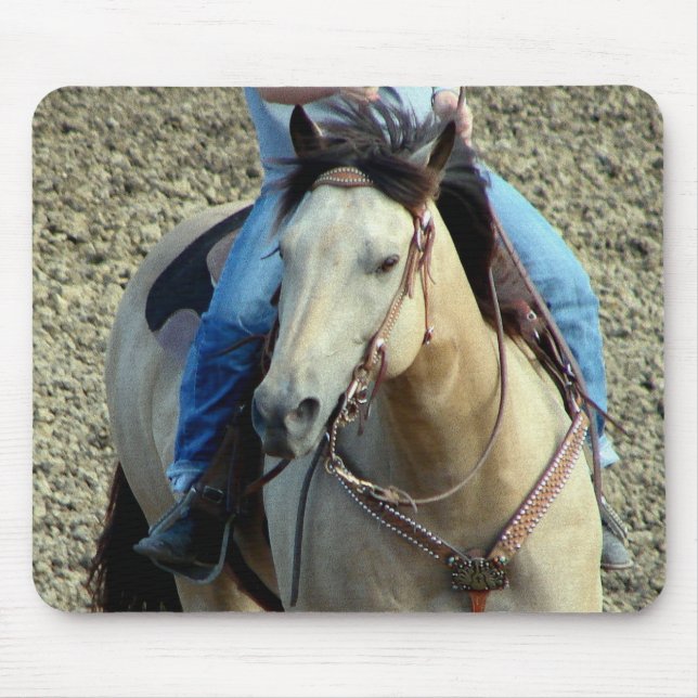 Alfombrilla De Ratón Buckskin Rodeo Horse (Frente)
