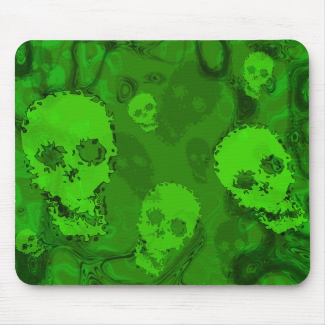 Alfombrilla De Ratón Bucle de Espectro de Calavera (Frente)