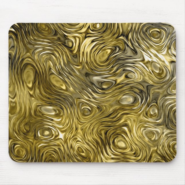 Alfombrilla De Ratón Bucle de impresión "dorado" fundido (Frente)