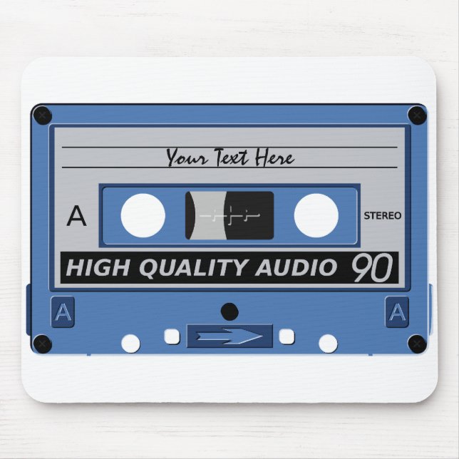 Alfombrilla De Ratón Bucle de personalizado de cinta de cassette (Frente)