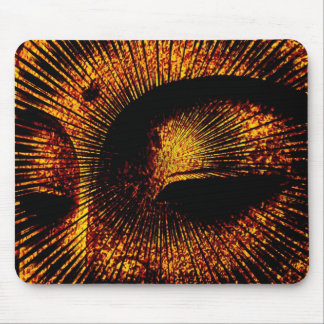 Alfombrilla De Ratón Buda Buda de la Textura Dorada Mousepad