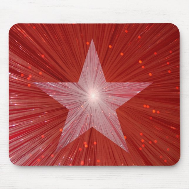 Alfombrilla De Ratón Buda de Estrella Roja (Frente)