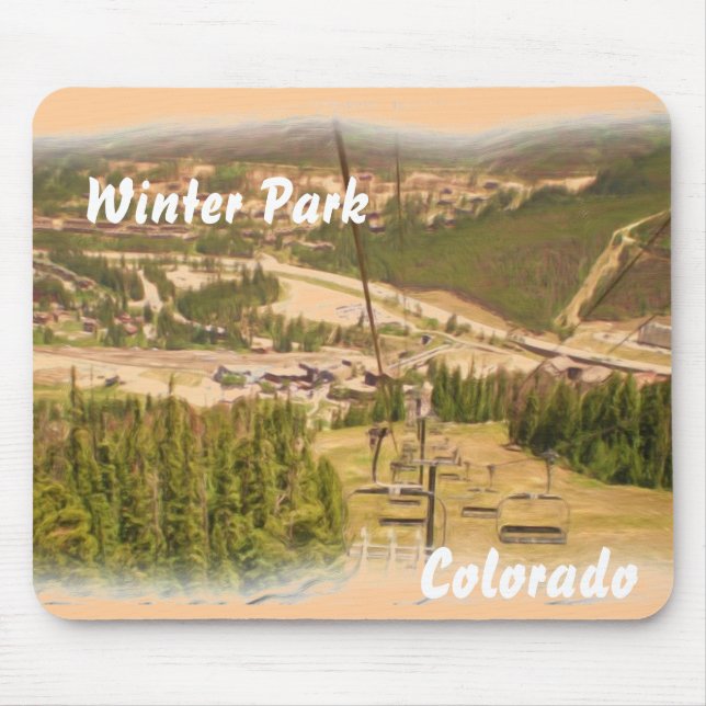 Alfombrilla De Ratón Buda de invierno de Colorado (Frente)