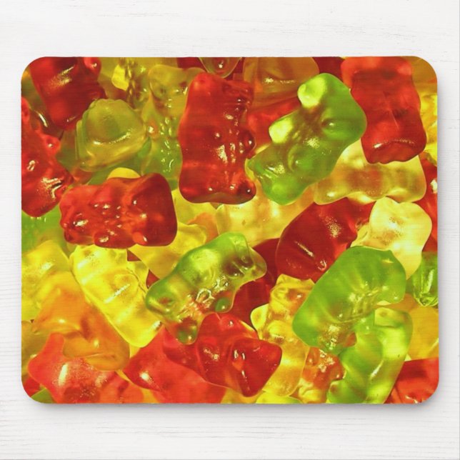 Alfombrilla De Ratón Buda de oso gummy (Frente)