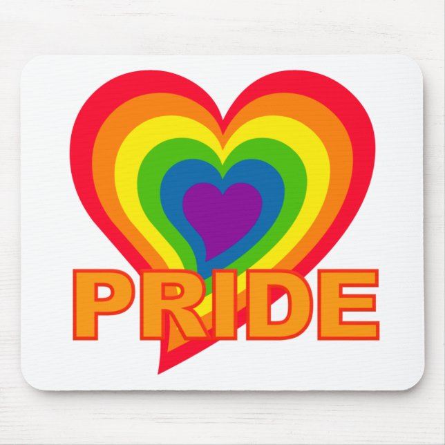 Alfombrilla De Ratón Buda del Orgullo Arcoiris (Frente)