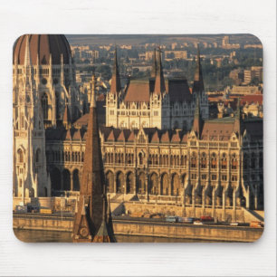 Alfombrilla De Ratón Budapest, Hungría, río Danubio, Parlamento