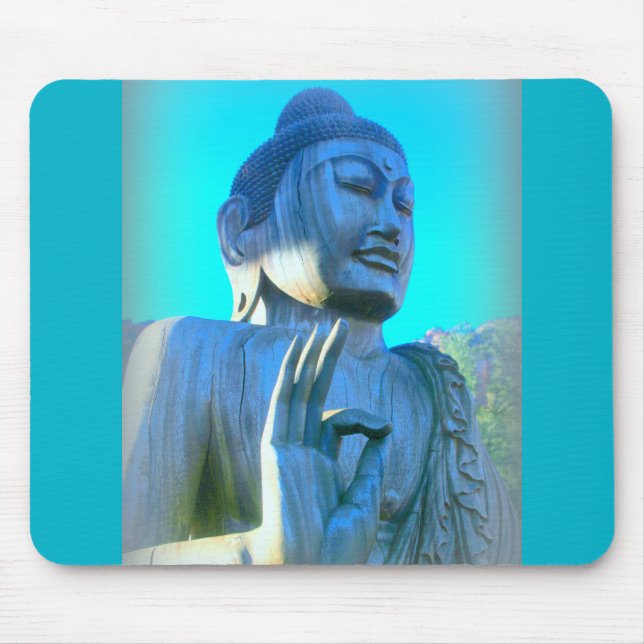 Alfombrilla De Ratón buddha azul (Frente)