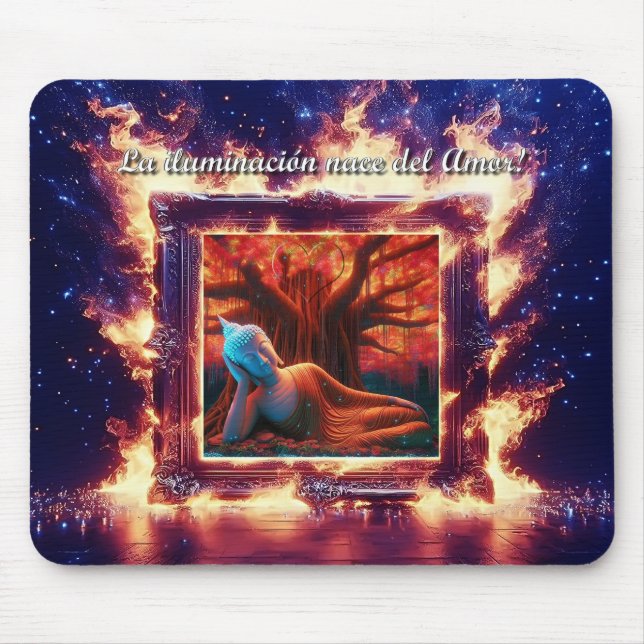 Alfombrilla De Ratón Buddha es Amor Propio (Frente)
