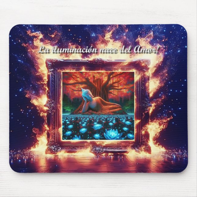 Alfombrilla De Ratón Buddha es Amor Propio (Frente)