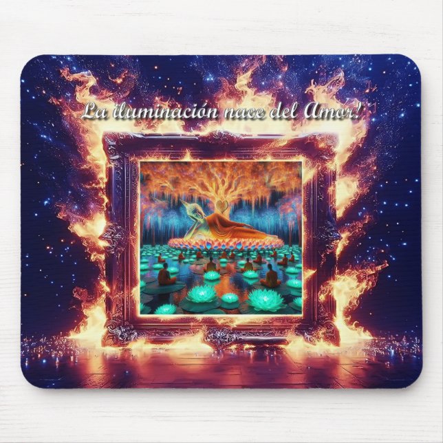 Alfombrilla De Ratón Buddha es Amor Propio (Frente)