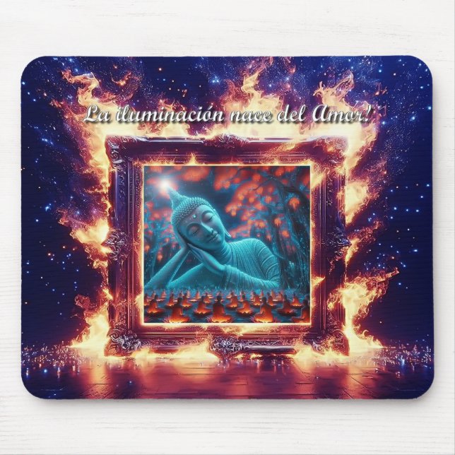 Alfombrilla De Ratón Buddha es Amor Propio (Frente)
