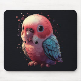 Alfombrilla De Ratón Budgie Bliss En El Mousepad De Estilo Kawaii