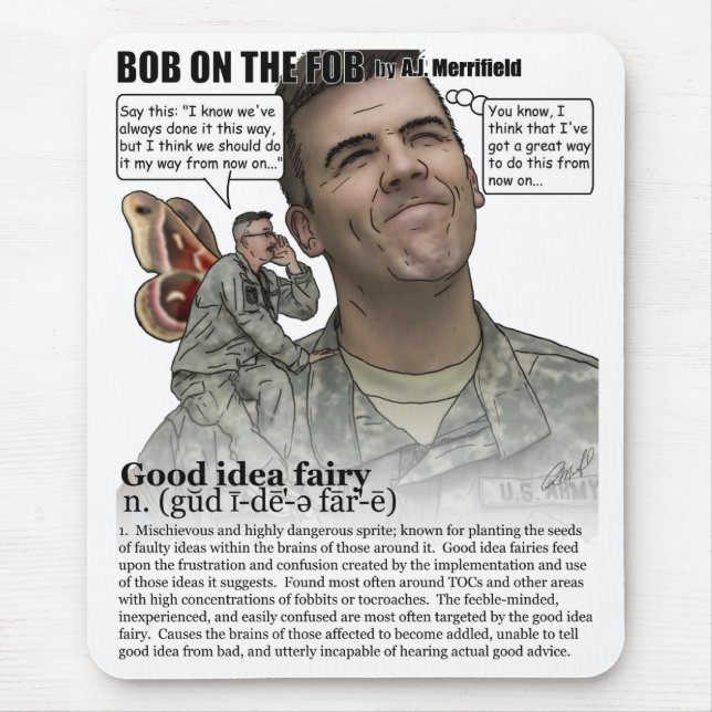 Alfombrilla De Ratón Buen mousepad de la hada de la idea (Frente)