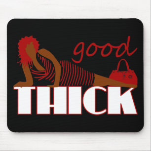 Alfombrilla De Ratón Buen truco - Mujer con vestido negro a rayas