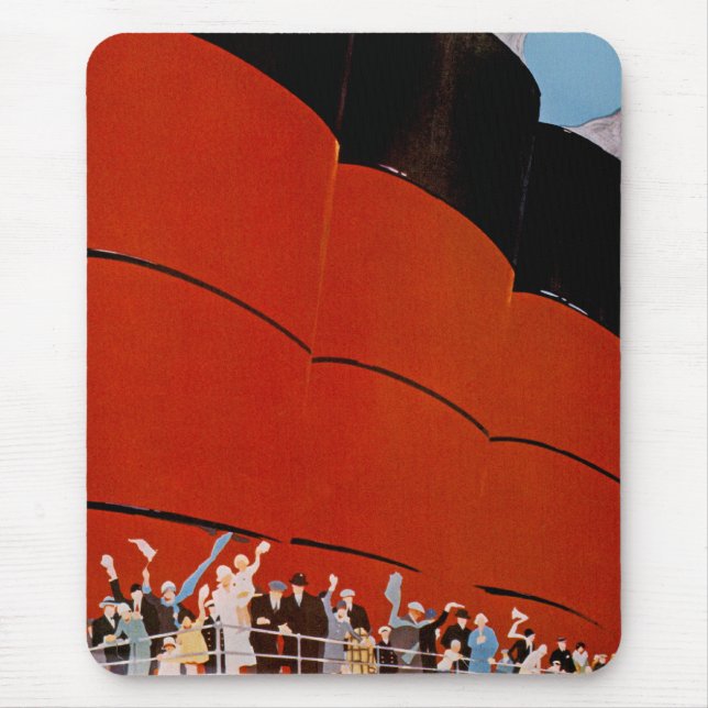 Alfombrilla De Ratón Buen viaje del revestimiento marino (Frente)