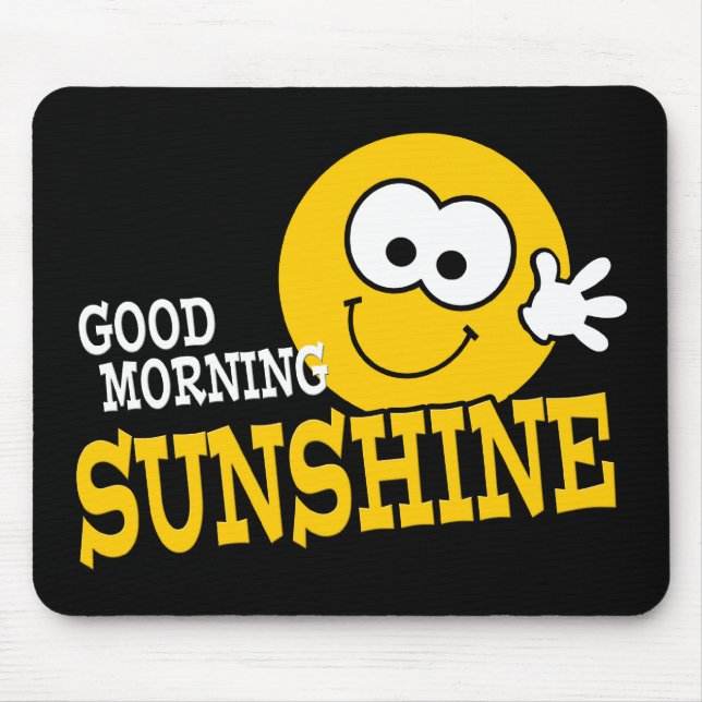 Alfombrilla De Ratón Buenos días Sunshine Mousepad (Frente)