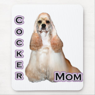 Alfombrilla De Ratón Buff Cocker Spaniel Mom; Cocker Spaniel Mom