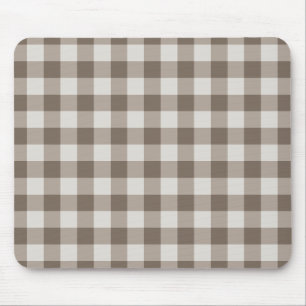 Alfombrilla De Ratón Buffalo Check Beige Cream Ivory Gingham