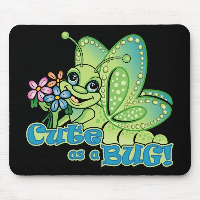 Alfombrilla De Ratón Bug Cute (Frente)