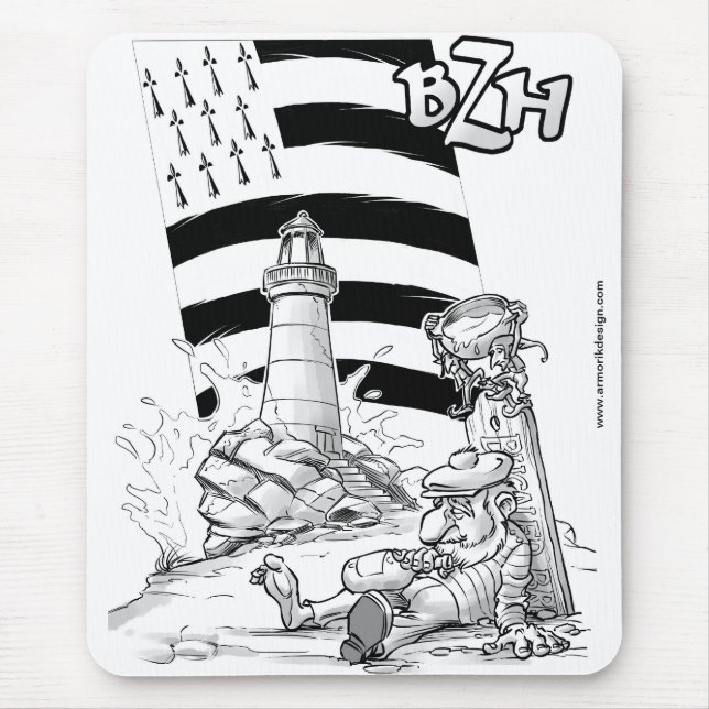 Alfombrilla De Ratón Bugaled BZH (Frente)