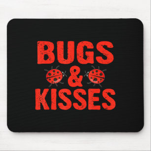 Alfombrilla De Ratón Bugs & Besos Abrazos Mariquitas Día de San Val