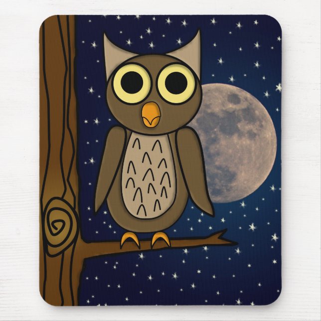 Alfombrilla De Ratón búho (Frente)