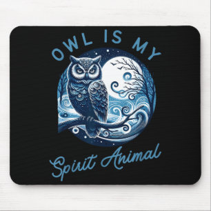 Alfombrilla De Ratón Búho Es Mi Camiseta De Animal Para Buscadores De S
