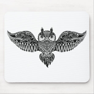 Alfombrilla De Ratón Búho inspirado