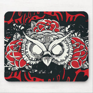 Alfombrilla De Ratón Búho oscuro Mousepad