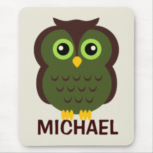 Alfombrilla De Ratón Búho personalizado Mousepad para los niños