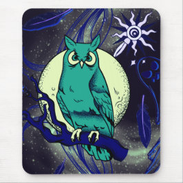 Alfombrilla De Ratón Búho y fantasma