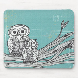 Alfombrilla De Ratón Búhos 18 Mousepad